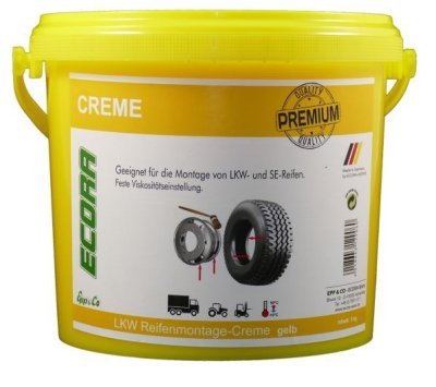 Montážní krém pro nákladní a průmyslové pneu, žlutý, 5 kg