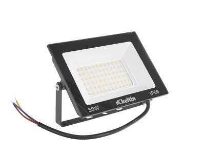 Dílenské světlo SMD LED, 50 W, teplá bílá (2700k), s držákem