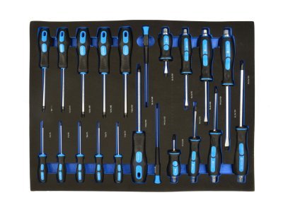 Modul - sada šroubováků plochých, Phillips, Torx, úderových, 21 ks