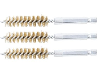 BGS Technic BGS 3078-12-M Mosazné kartáče pr. 12 mm, upínání 1/4", 3 ks (Sada BGS 3078)