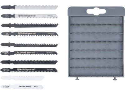 BGS Technic BGS 50355 Listy pilové do přímočaré pily 76 a 100 mm, sada 10 dílů
