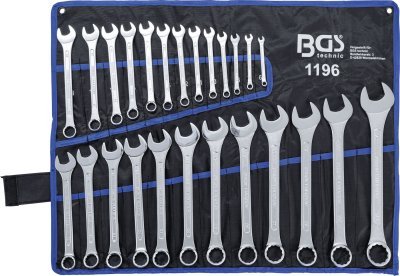 Očkoploché klíče, velikosti 6-32 mm, sada 25 ks v obalu - BGS 1196