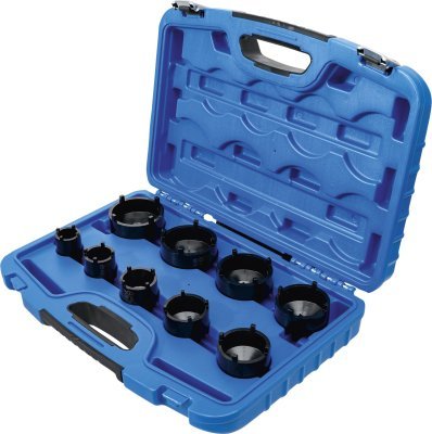 Nástrčné hlavice - klíče 1/2" a 3/4" na hřídelové KM matice KM4-KM12, sada 9 ks - BGS 8337