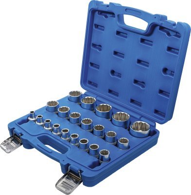 Hlavice nástrčné 1/2" 8-36 mm, sada 21 dílů - BGS 2267