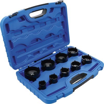 Nástrčné hlavice - klíče 1/2" a 3/4" na hřídelové KM matice KM4-KM12, sada 9 ks - BGS 8337