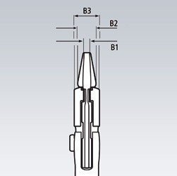 Kleště na šrouby - univerzální klíč, velikost až 52 mm, délka 250 mm - KNIPEX 86 05 250