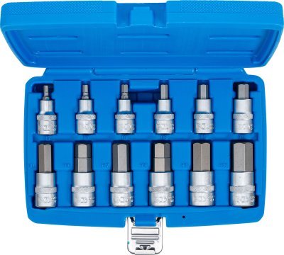 Hlavice zástrčné s bitem imbus 1/2" 5-22mm (12ks)- BGS 5052