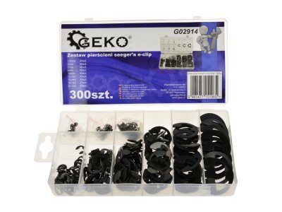 Pojistné kroužky E-KLIP - vnější segrovky, 1,5-22 mm, 300 ks