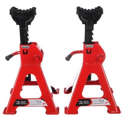 Podkládací stojánky - podpěra pod auto 3 t, MECHANIC CAR STAND PRO, 2 ks - SIXTOL