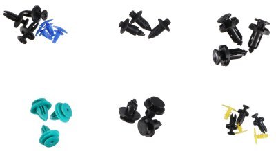 Sada spon, příchytek a kolíků pro čalounění vozidel MECHNIC TRIM CLIP SET, 700 ks - SIXTOL