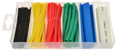 Smršťovací bužírky - hadičky, velikosti 1,5-13 mm, barevné, sada 100 ks po 10 cm