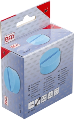 Gumová podložka zvedáku 75x35 mm, nosnost 5t, modrá barva - BGS 72112