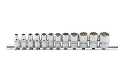 Hlavice 1/4" nástrčné, 12-hran, palcové 12ks - BGS 2755