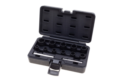 Hlavice 1/2" a 3/8" na poškozené šrouby, velikosti 8-21 mm, sada 13 ks - ASTA