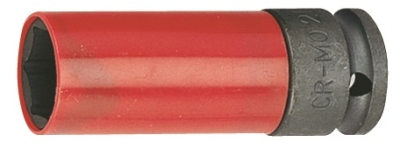 Nástrčné hlavice 1/2", s krytkou na ALU, pro rázové utahováky, 15-27mm - JONNESWAY, Velikost: 19 mm