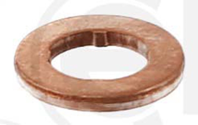 Těsnění pod vstřikovače diesel common rail, měděné, různé rozměry, Velikost: 7.1x15x1.56 mm