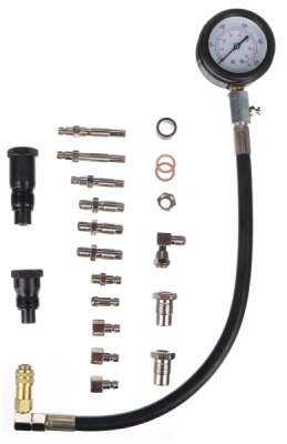 Sada pro testování tlaku válce naftových motorů MECHANIC ENGINE TESTER 21, 0-70bar, 21ks S