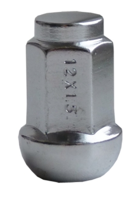 Diskové matice uzavřené, profil kužel a koule, různé rozměry - Ferdus, Varianta: M12x1.5 kužel 60 stupňů. výška 35 mm. klíč 17