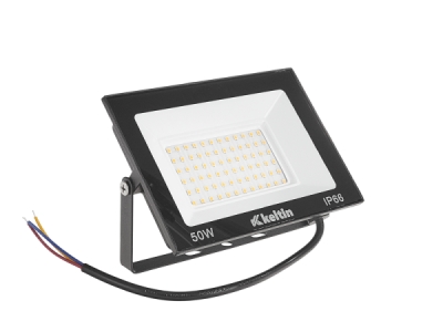 Dílenské světlo SMD LED, 50 W, teplá bílá (2700k), s držákem