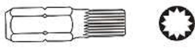 Bity XZN (Spline), různé velikosti, úchyt 10 mm, délka 30 mm - JONNESWAY, Velikost: M10