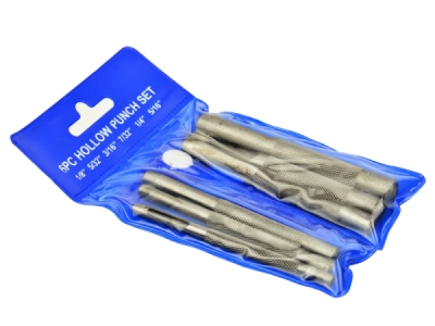 Tyčové výsečníky - děrovače, průměr 2,8 - 8 mm, sada 6 kusů