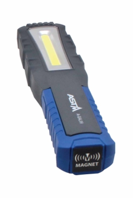 Dílenská montážní lampa, COB LED, 800 lm, nabíjecí, s magnety a háčky - ASTA