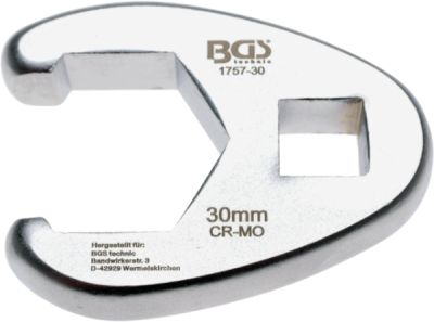 Klíče ploché otevřené 1/2", různé rozměry - BGS technic, Velikost: 22 mm