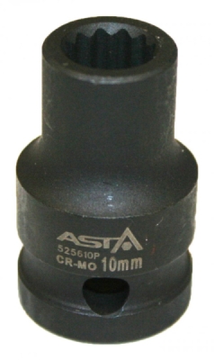 Hlavice nástrčné úderové 1/2", 12hranné, různé rozměry - ASTA, Velikost: 18 mm
