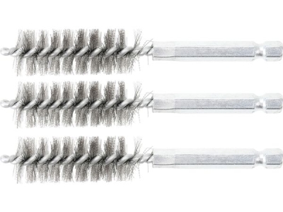 Sady kartáčů na vrtačku, různé průměry, ocelové, 3 ks - BGS technic, Velikost: 9 mm