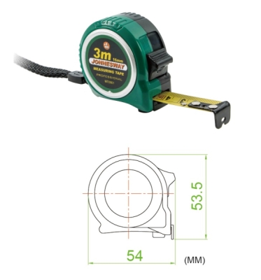Svinovací metr 3 m x 16 mm - JONNESWAY MT0901