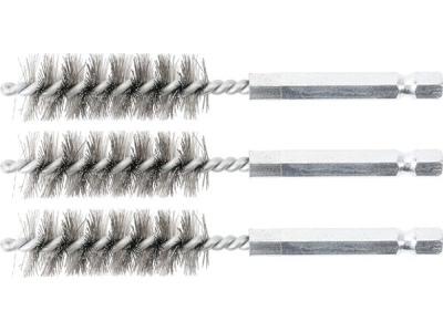Sady kartáčů na vrtačku, různé průměry, ocelové, 3 ks - BGS technic, Velikost: 11 mm