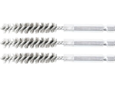 Sady kartáčů na vrtačku, různé průměry, ocelové, 3 ks - BGS technic, Velikost: 11 mm