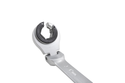 Očkoploché kloubové klíče s ráčnou na převlečné matice, různé velikosti - QUATROS, Velikost: 14 mm