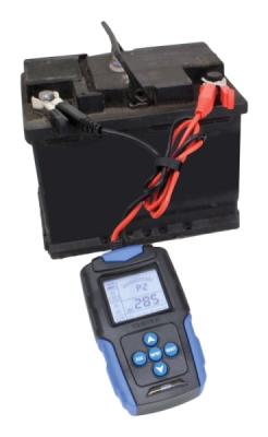 Tester baterií s LCD displejem, 12-24 V, 3-200 Ah - SATRA S-LBA1224