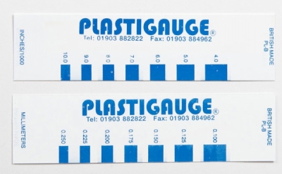 Plastigage-měření tolerance ložisek (různé velikosti), Rozměr: 0.1-0.25 mm