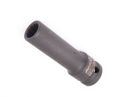 Hlavice nástrčné úderové 1/2", 12hranné, prodloužené 78 mm, různé rozměry - ASTA, Velikost: 24 mm