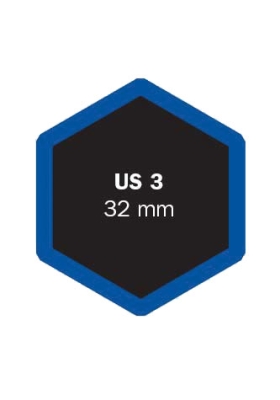Univerzální opravná vložka US, šestihranná, různé velikosti - Ferdus, Varianta: US 11 24x35 mm. 1 ks