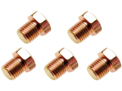 Zátky - výpustné šrouby olejových van, různé rozměry, sada 5 ks - BGS, Rozměry: M13x1,5 mm