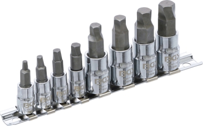 Bitové nástavce 1/4" a 3/8" na poškozené šrouby Imbus 3-10 mm, na liště - BGS 6847