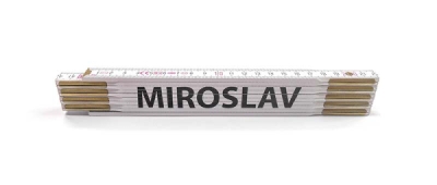 Skládací metry se jmény, 2 m, dřevěné, Jméno na metru: MILÁČEK