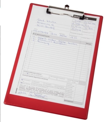 Podložky A4 na dokumenty, s klipem a háčkem, různé barvy, Barva: černá
