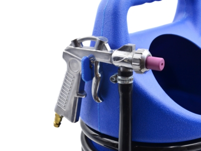 Pískovačka - mobilní přenosná tryskací jednotka, pneumatická sifonová, 10 litrů
