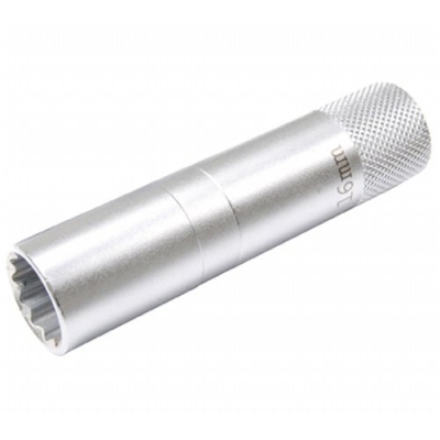 Nástrčná hlavice 3/8" na zapalovací svíčky 16mm s gumou - BGS