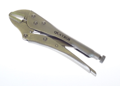 Rychloupínací, samosvorné kleště 250 mm, rovné čelisti - QUATROS QS53017