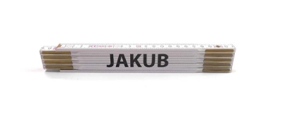 Skládací metry se jmény, 2 m, dřevěné, Jméno na metru: LIBOR
