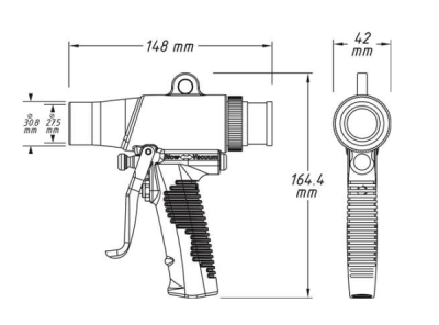 Vzduchová pistole HAZET 9043N-10