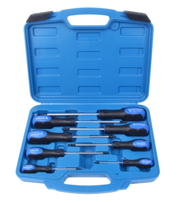 Šroubováky TORX, velikosti T8 - T40, sada 8 kusů - QUATROS QS14925