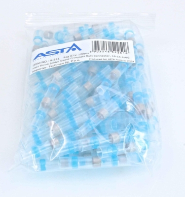 Smršťovací hadičky s cínem, různé velikosti, balení 100 kusů - ASTA, Velikost: 4.5x40 mm