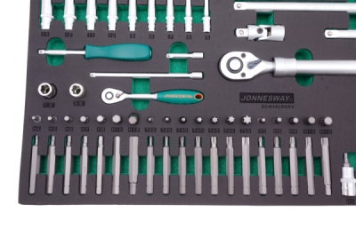 Modul - velká gola sada 1/4" a 1/2", s příslušenstvím, 95 ks - JONNESWAY S04H4295SV