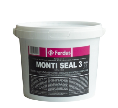 Těsnicí montážní přípravek MONTI SEAL, černý, různé objemy - Ferdus, Objem: 1 L